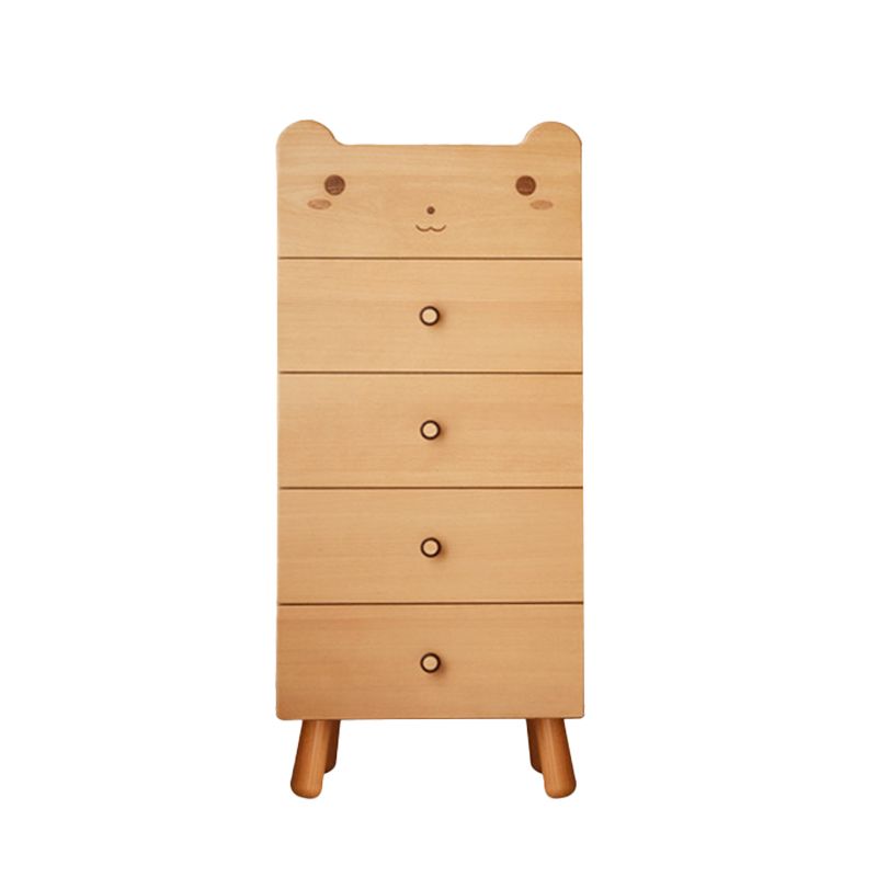 Solid Wood Kids Vertical Dresser Nordic kids Dressers with 3 Drawers