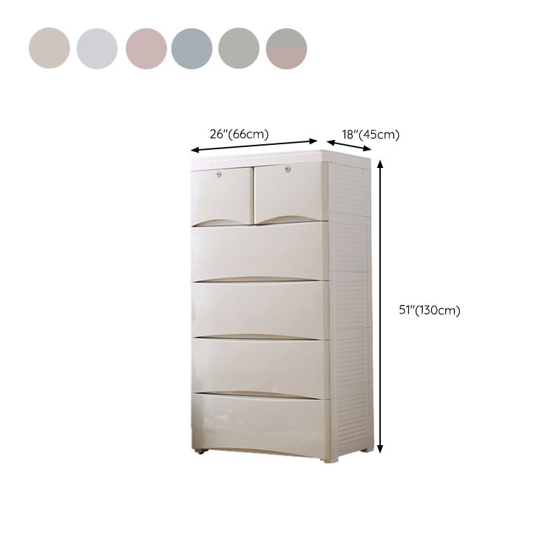 Scandinavian Dresser for Kids White Baby Dresser with Drawers