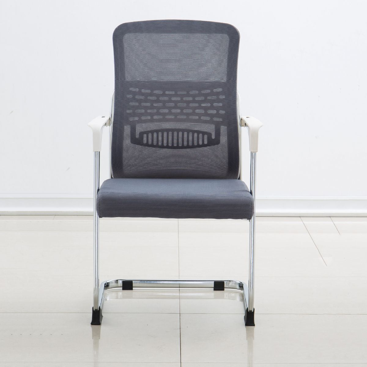 Gray Contemporary Arm Chair Breathable AirGrid Upholstered Desk Chair