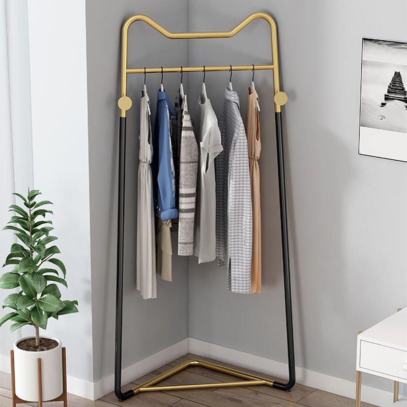 Contemporary Metal Coat Hanger Free Standing Coat Rack with Coat Hooks