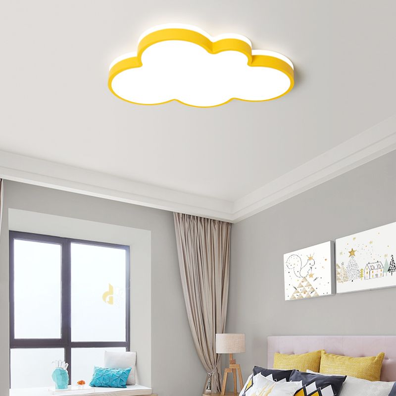 Multi-Color Flush Lamp Modern Style Flush Mount Light Fixtures for Kids Room