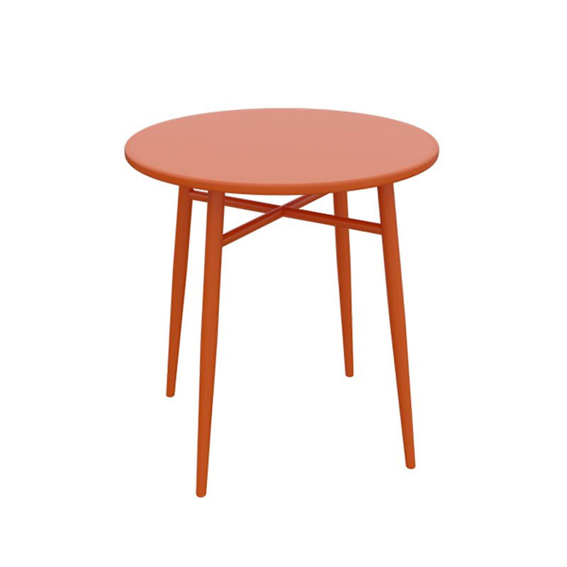 Modern Iron Frame Bistro Table Rust Resistant and Scratch Resistant Bistro Table