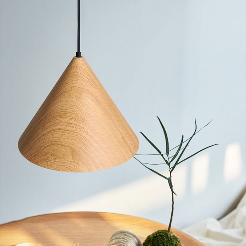 Metal Cone Shape Hanging Lights Modern Style 1-Light Hanging Mount Fixture