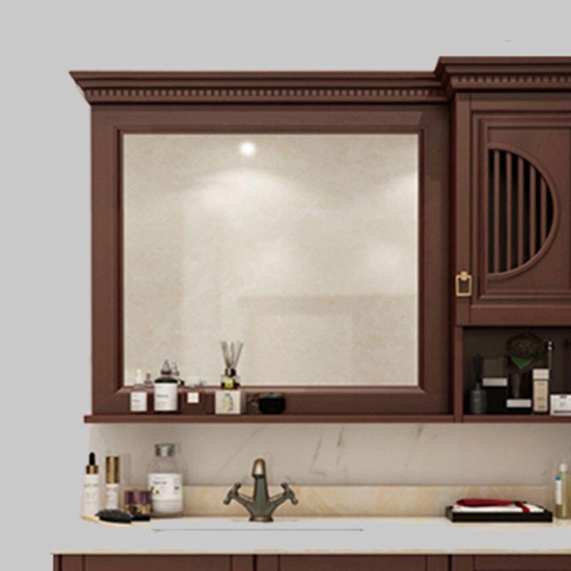 Traditional Sink Vanity Bathroom Vanity Cabinet with Mirror Cabinet