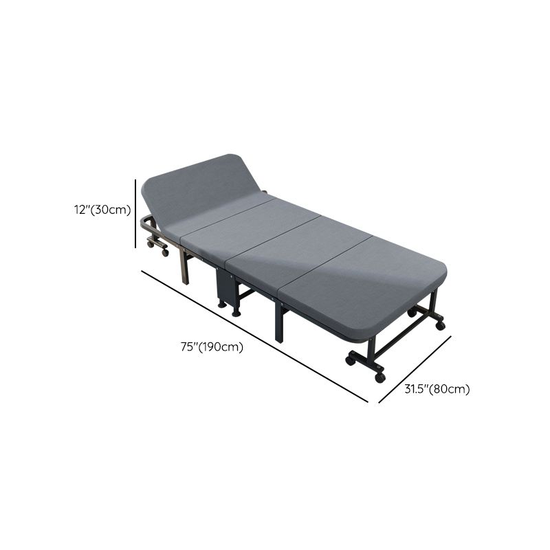 Scandinavian Recliner Gray Metal Solid Color Standard Position Lock With Legs