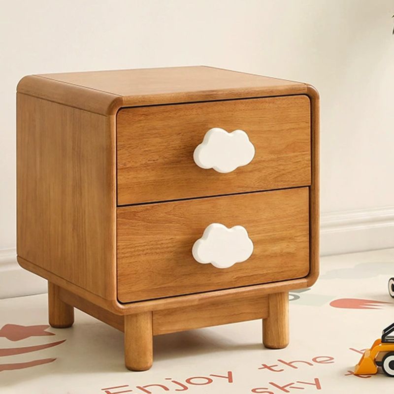 Modern No Theme Solid Wood Kids Bedside Table with and Drawers