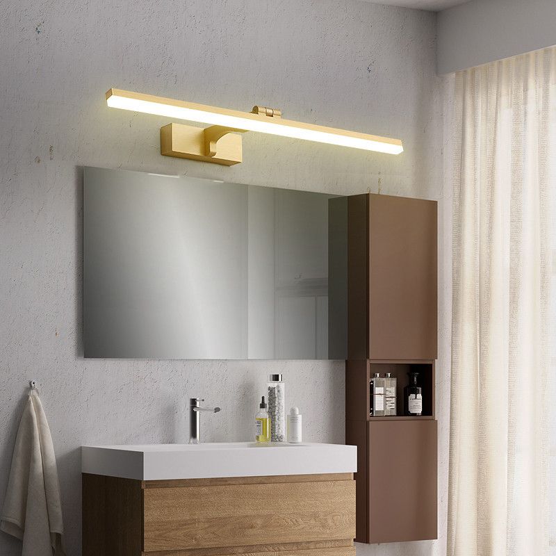 Modern LED Mirror Front Light Simple Vanity Light with Acrylic Shade for Bathroom