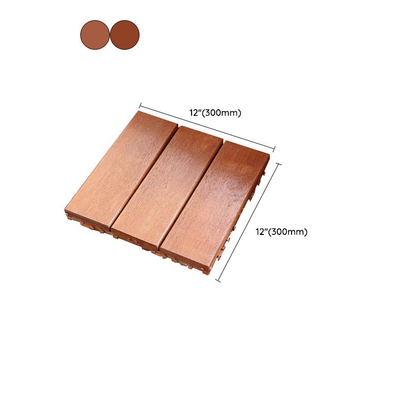 Classic Wood Deck Tiles Interlocking Composite Patio Flooring Tiles