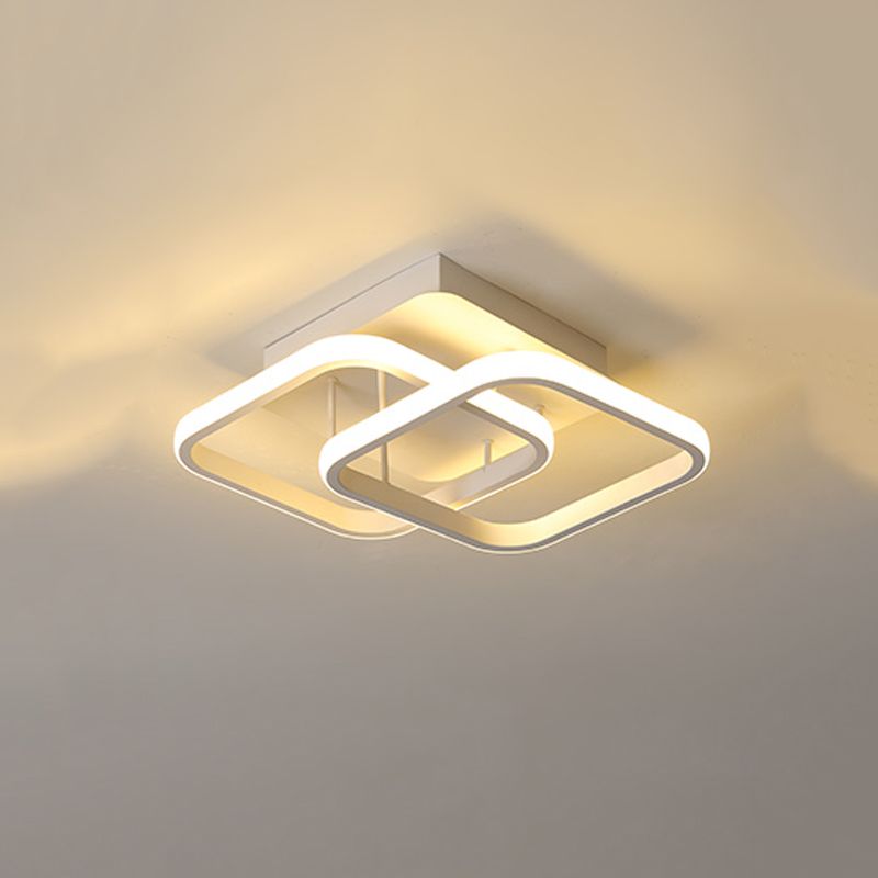 Nordic Style Aluminum Ceiling Light Geometry LED Ceiling Lamp for Living Room