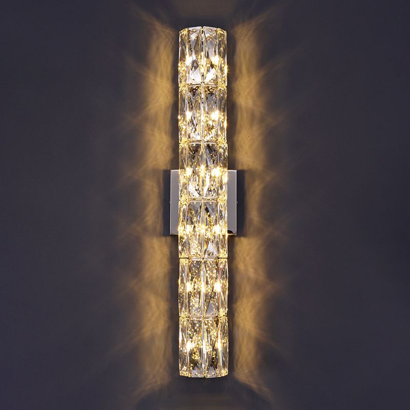 Post-Modern Wall Light Fixtures Clear Glass Indoor Wall Sconce Lighting