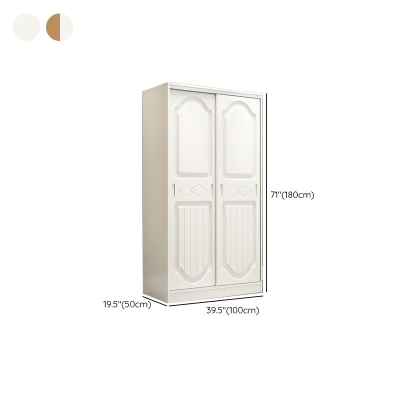 Contemporary Wardrobe Armoire Wood Wardrobe Closet with Door