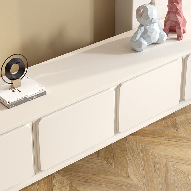 Contemporary TV Stand Console White Media Console for Living Room