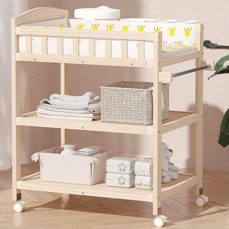 Modern Changing Table Wooden Baby Changing Table with Storage