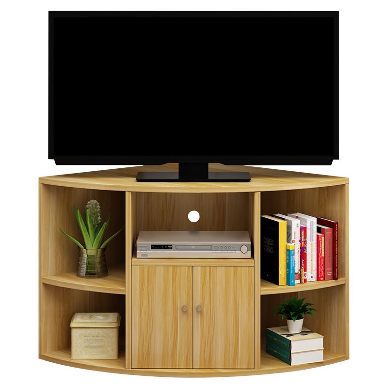 Modern Corner TV Stand Engineered Wood TV Cabinet With Multi Storage