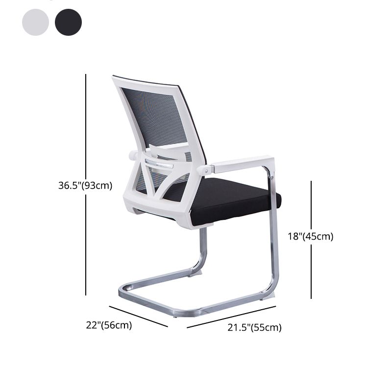 Medium/High Back Office Chair Fixed Arm Task Chair for Home Office