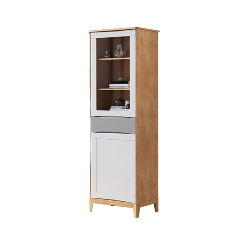 Scandinavian Oak Display Stand Standard 16" W Display Cabinet with Doors