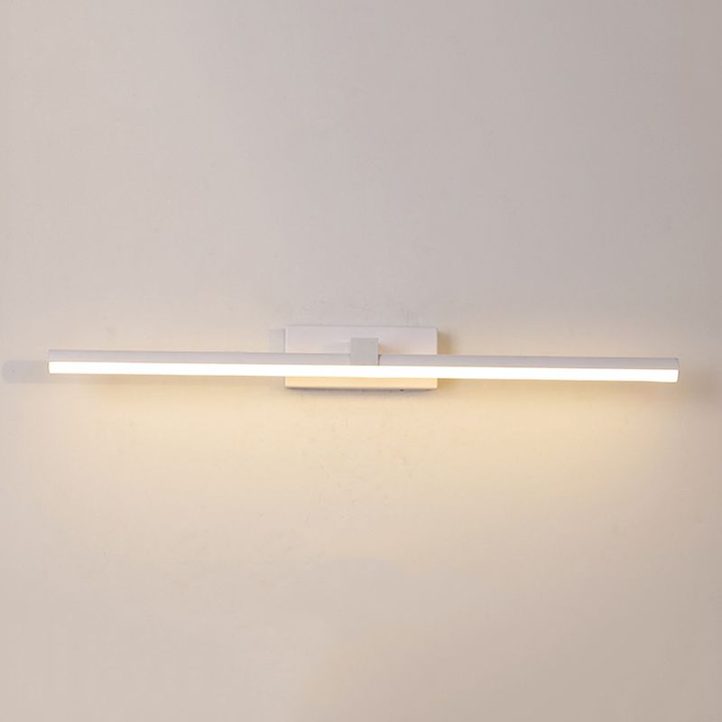 Simplicidad moderna Luces de tocador montado en la pared cilíndrica lámparas de apliques acrílicos para baño