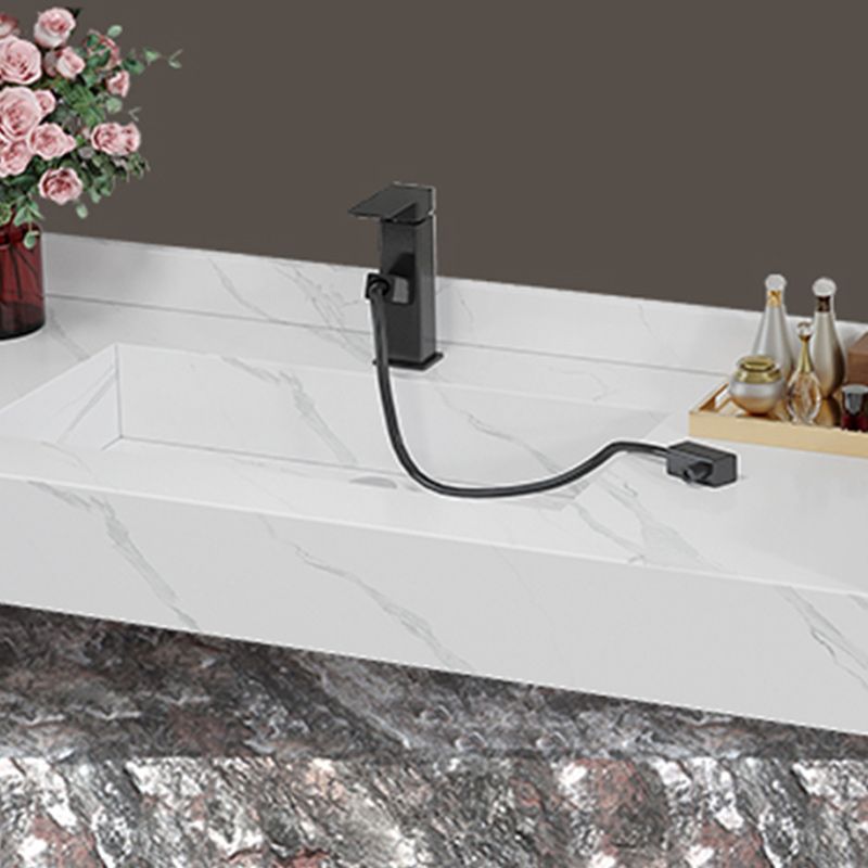 Modern Sink Vanity Wall Mount Vanity Cabinet with Mirror (Not Include Washing Machine)