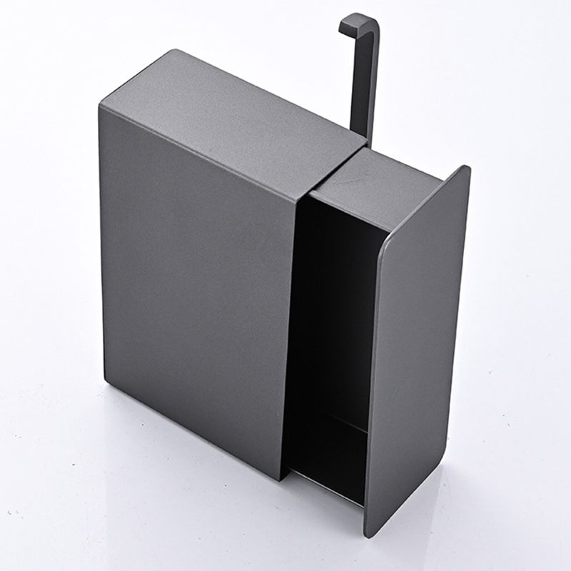 2 Piece Stainless Steel Classic Bathroom Accessory Set Black & Chrome Paper Holder