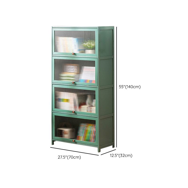 Rectangular Green Cabinet, Modern Standard Accent Cabinet in Green