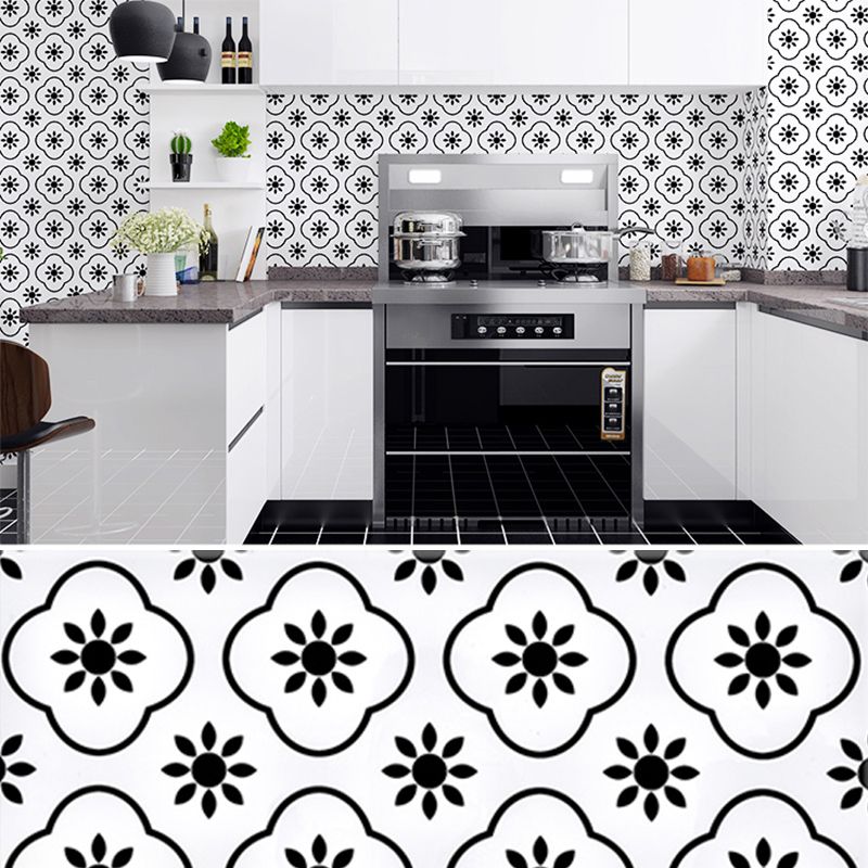 Modern Mosaic Tile Arabesque Print Peel and Stick Backsplash Tile for Kitchen