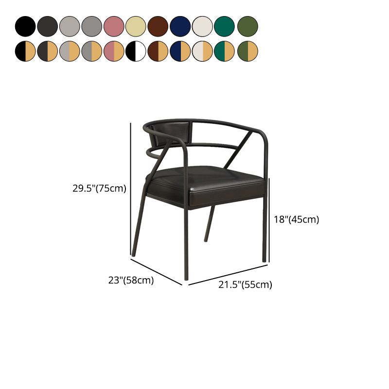 Glam Style Dining Chair Open Back Indoor Side Chair (Set of 2)