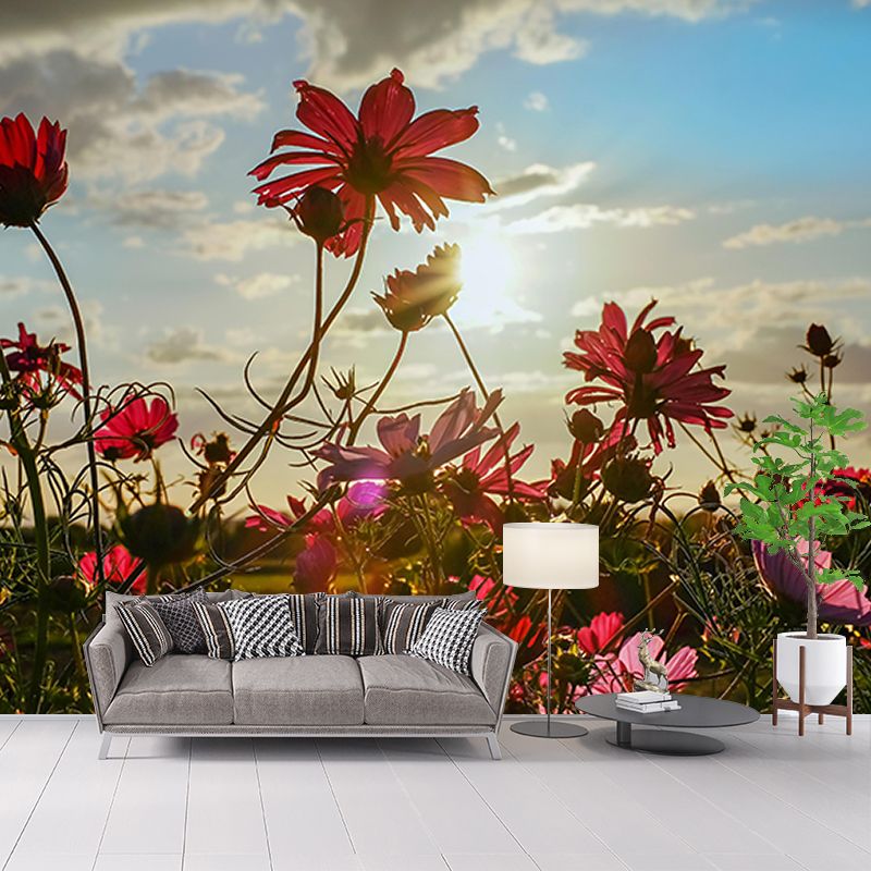 Flower Photography Washable Wall Mural Living Room Wallpaper