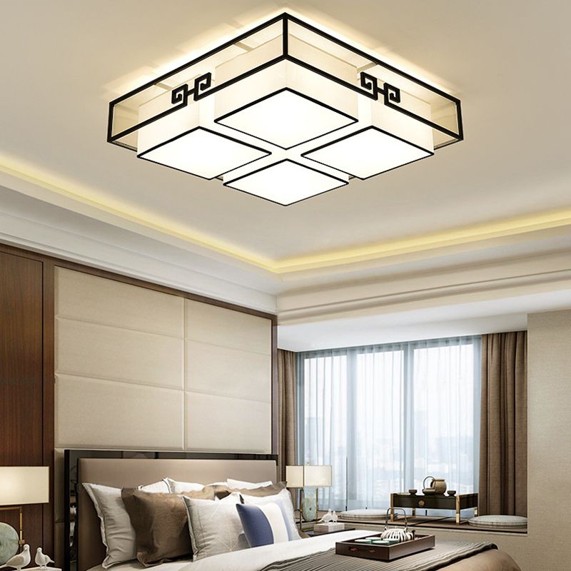 New Chinese Style Ceiling Light Geometry Shape Ceiling Lamp for Living Room