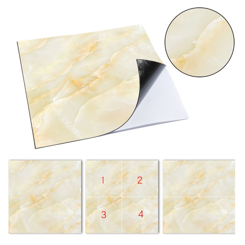 Multi-Tonal Style Vinyl Plank Peel and Stick Porcelain Tile Look Vinyl Plank Flooring