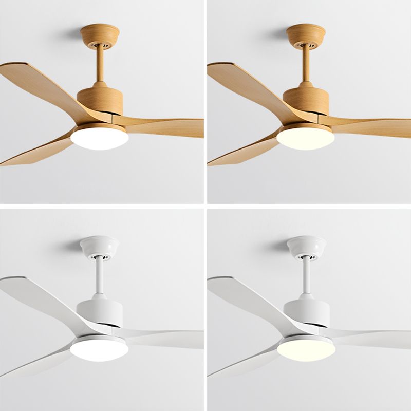 Metal and Plastic LED Ceiling Fan Modern Simple 3 - Blades Fan Lighting