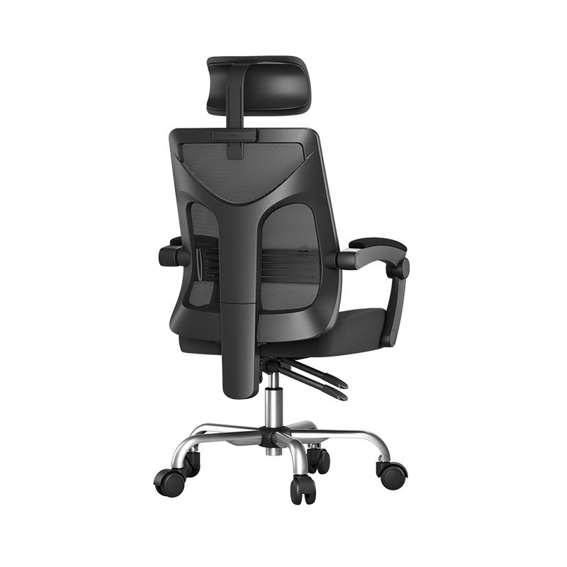 Contemporary Adjustable Arms Office Chair Mesh Desk Chair with Wheels for Room