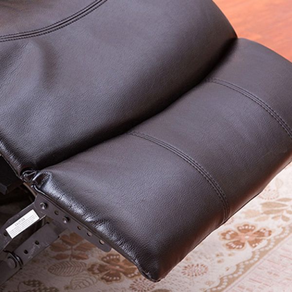 Leather Standard Recliner Modern Style Recliner Chairs for Home