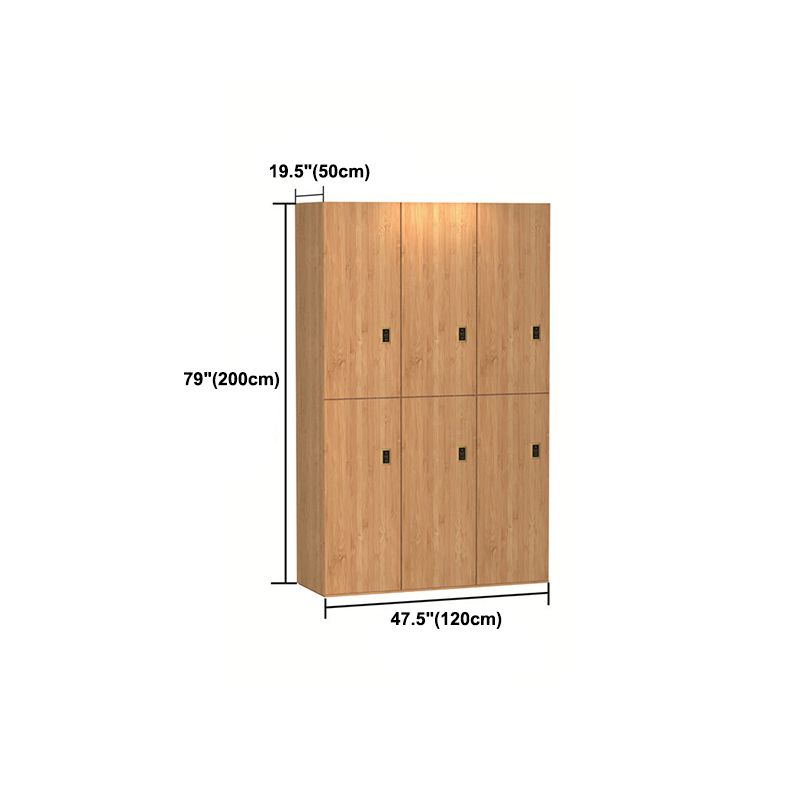 Engineered Wood Natural Finish Cabinet Modern Storage Cabinet with Hinged Door