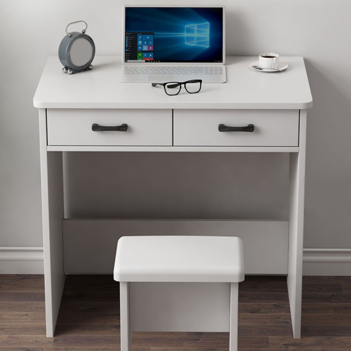 Contemporary Wooden Student Table with 1/2Drawers Writing Desk