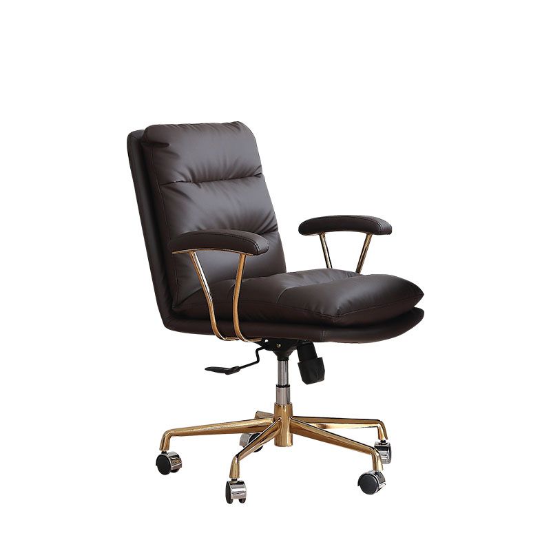 Leather Managers Chair Swivel Ergonomic Executive Chair for Office