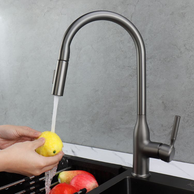 Classic Sink Faucet Metal Solid Color Standard Kitchen Faucet