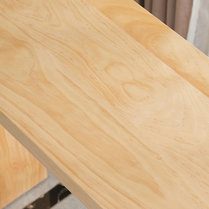 RECTANGE Table de table de bar à barre moderne en bois de traîne