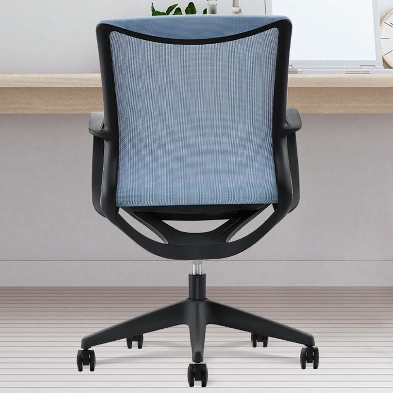 Modern Desk Chair Mesh Office Chair Mid-Back Chair with Wheels