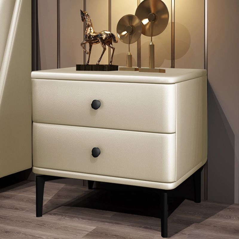 Solid Wood Nightstand Drawer Storage Bedside Cabinet for Bedroom