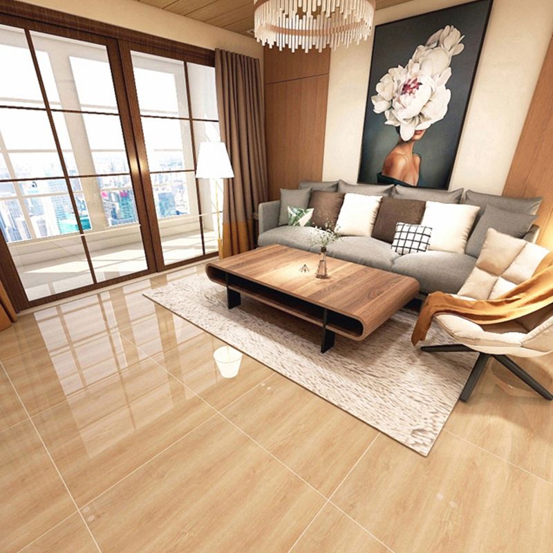 Glazed Square Floor Tile Porcelain Floor Tile with Wooden Pattern