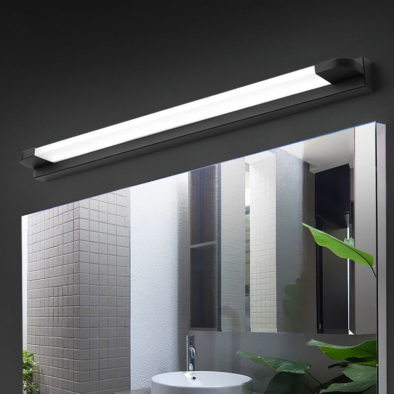 Modern Minimalist Style Linear Wall Mounted Vanity Lights Metal Vanity Lamp for Bathroom