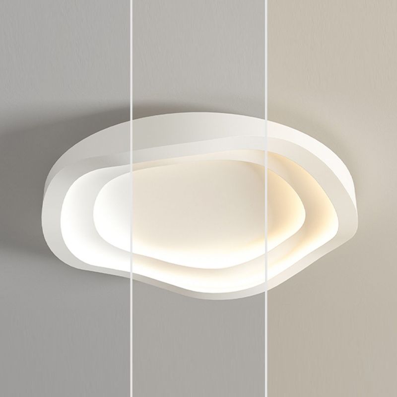 Modern LED Metal Flush Mount Linear Shape Ceiling Light with Acrylic Shade for Passage