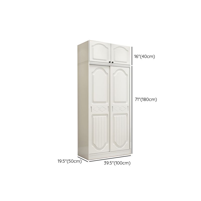 Contemporary Wardrobe Armoire Wood Wardrobe Closet with Door