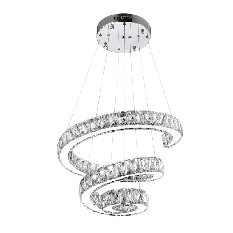 Lampe à lustre en spirale