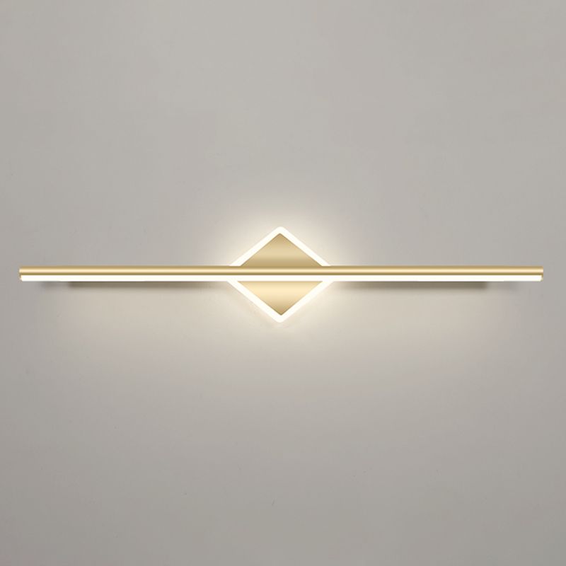 Linear Vanity Wall Lights Simplicity Metallic Vanity Wall Sconce for Bathroom