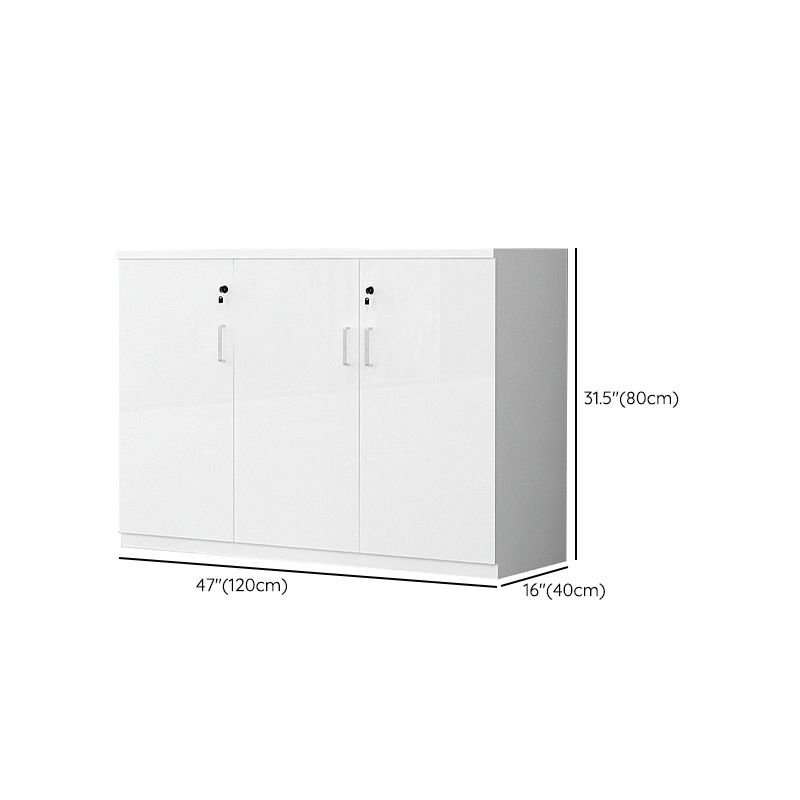 Nordic Style Wood Filing Cabinet White File Cabinet for Home Office