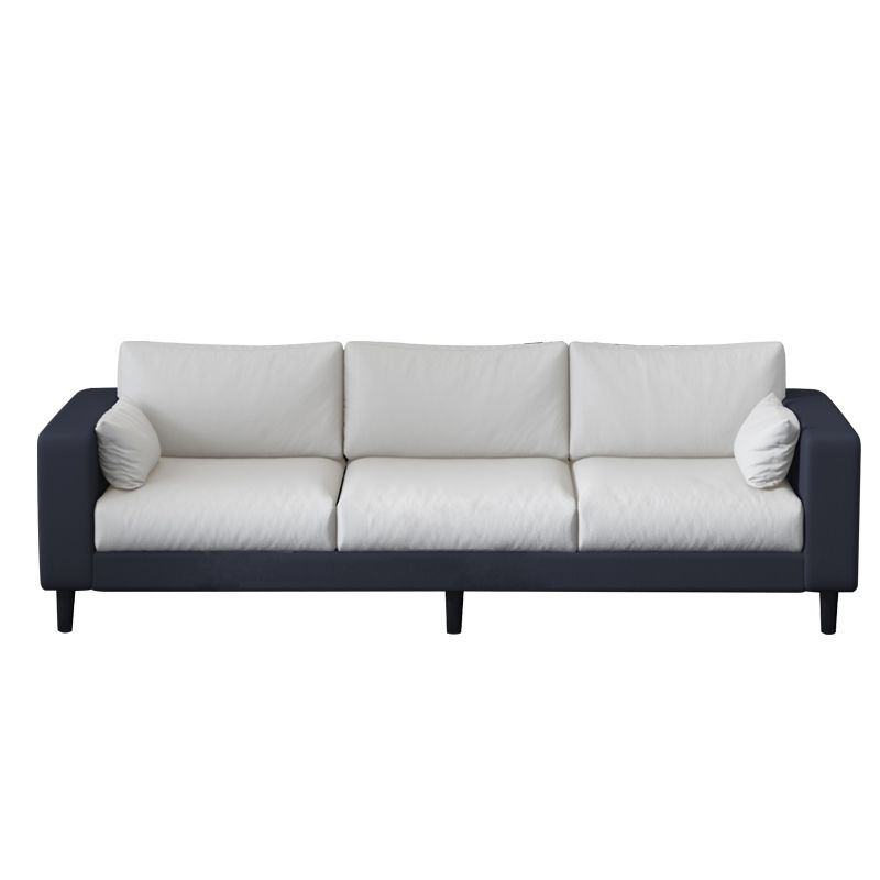 29.53"H Linen Square Arm Modern Sofa with Loose Back for Living Room, Apartment