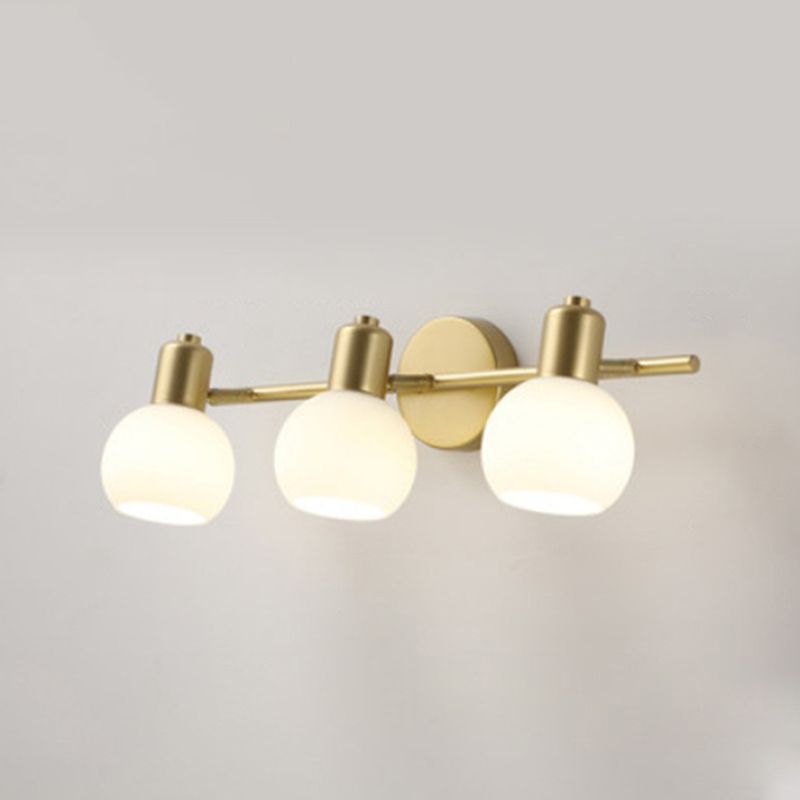 Wall Light Fixture Modern Wall Mounted Lighting in Gold for Washroom