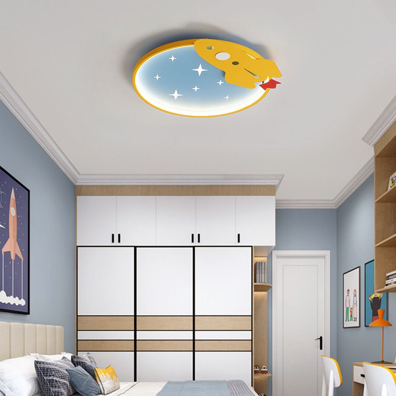 Modern Children Ceiling Mount Light LED Ceiling Light with Acrylic Shade for Kid's Room