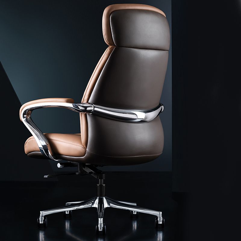 Contemporary Swivel Managers Chair Padded Arms Executive Chair for Office